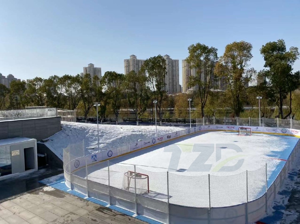 山东天之盾 冰球场围栏 可快速安装拆卸滑冰场围挡 防撞HDPE围栏挡板