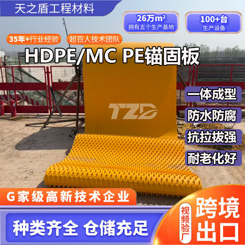 mcpe防水防腐衬片厂家定制420个锚固键污水处理防腐层内衬锚固板